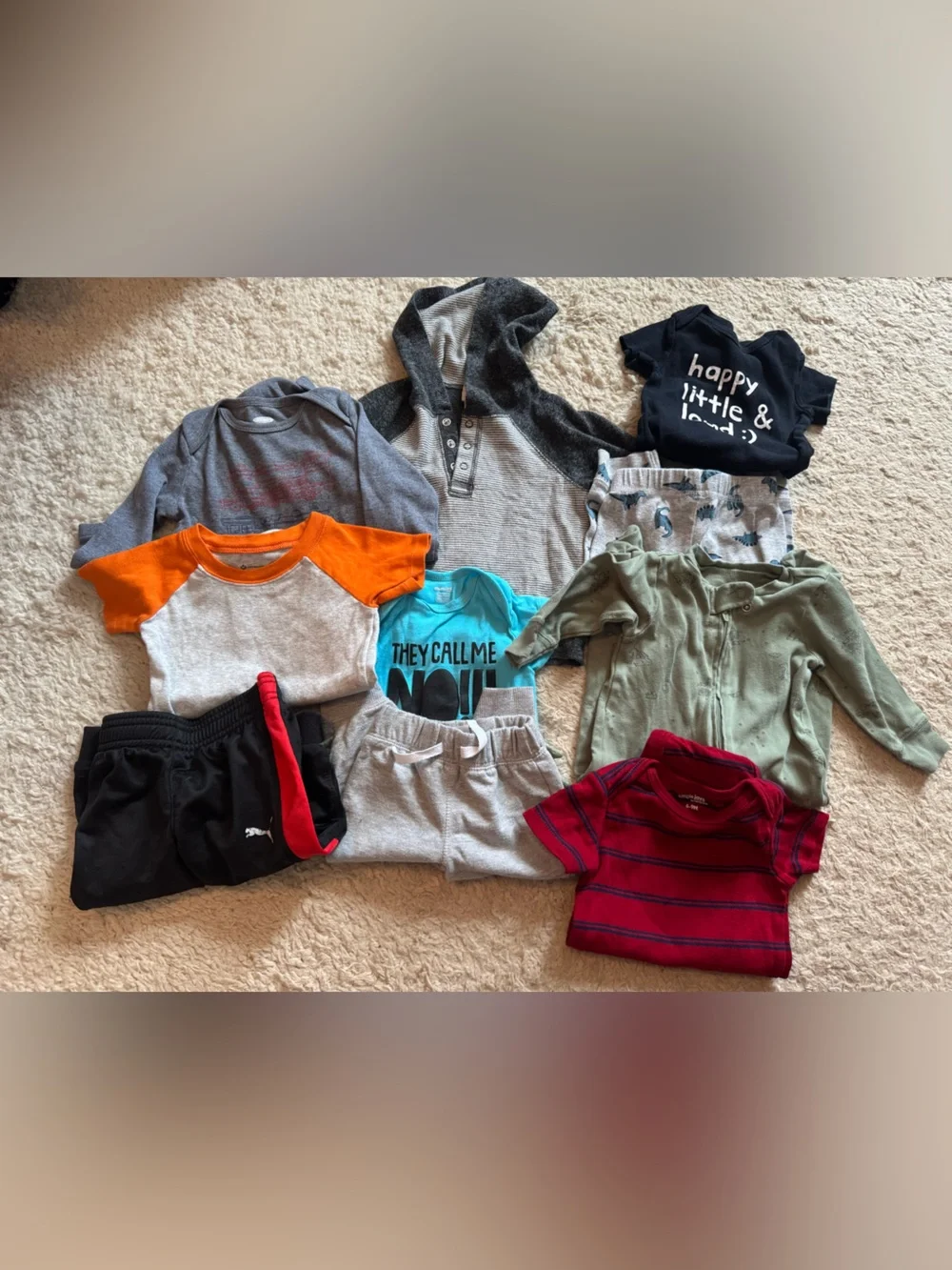 10 piece baby boy clothes lot 6-9 m